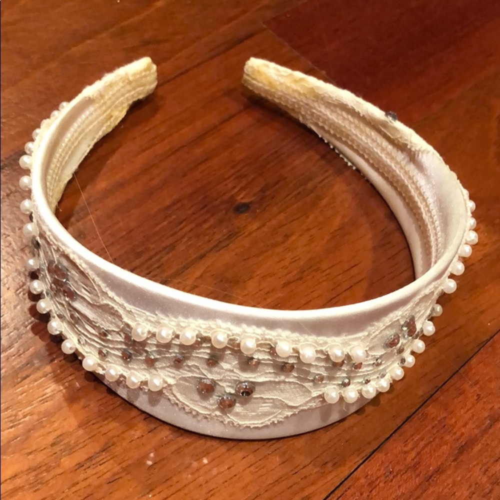 Pearl and crystal embellished Headband